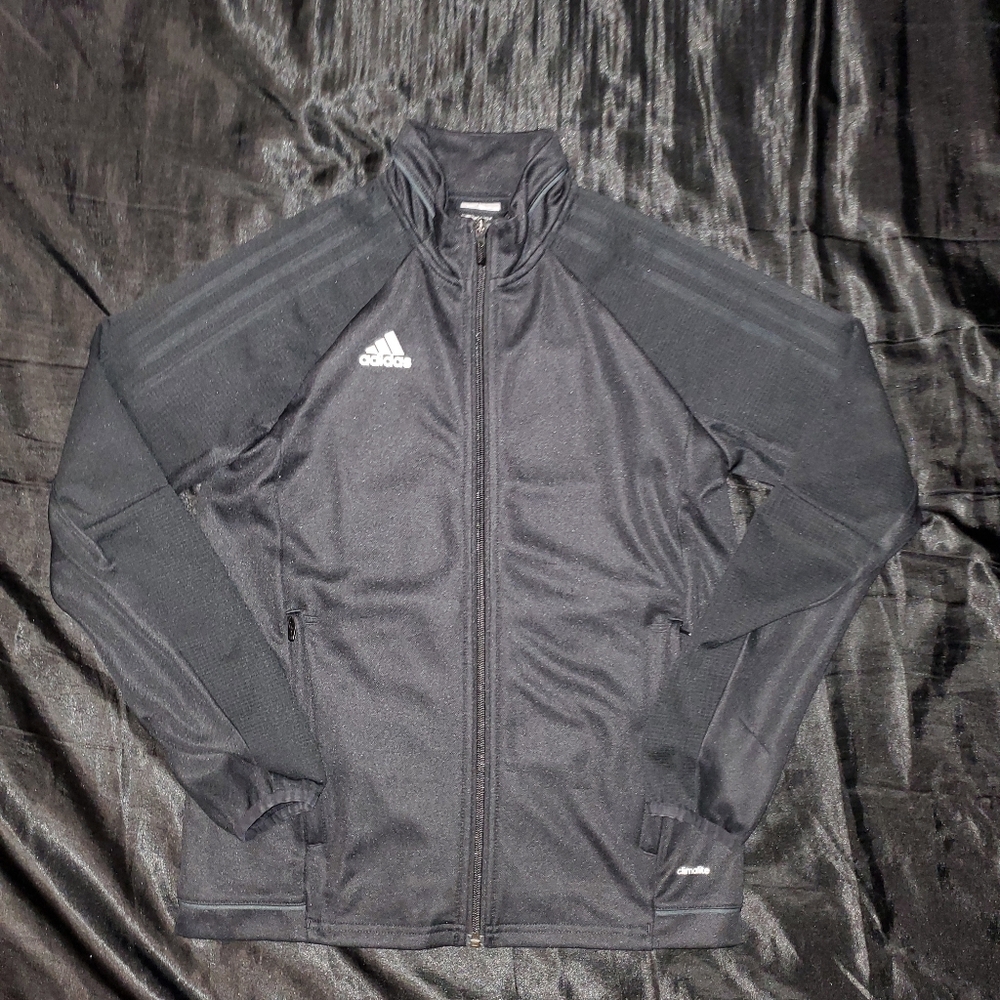Adidas Climalite Jacket, Black, Boys Medium (11-12)